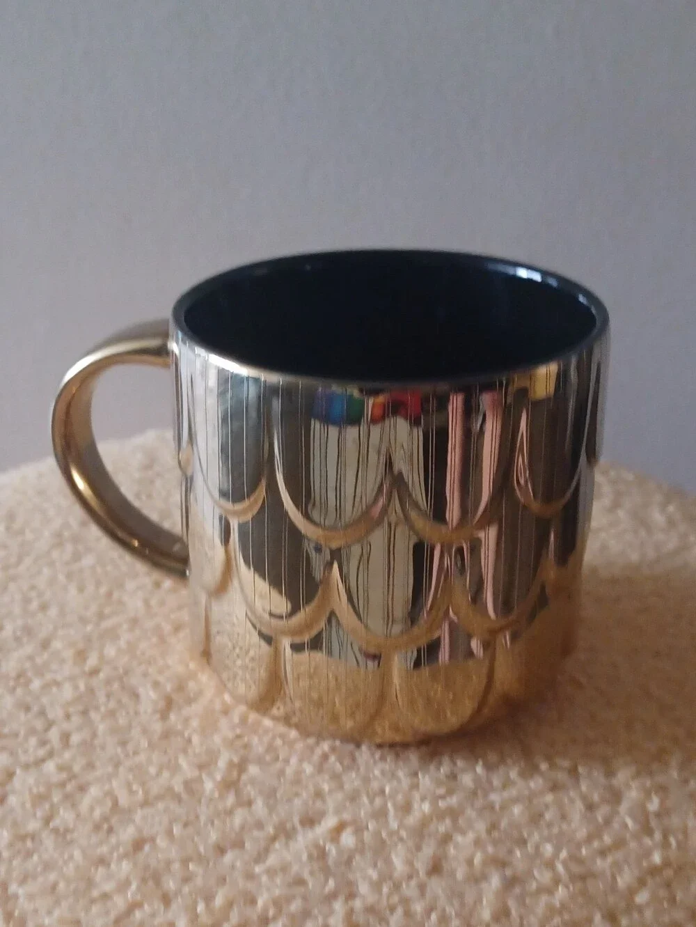 Starbucks Metallic Gold Ceramic Mug